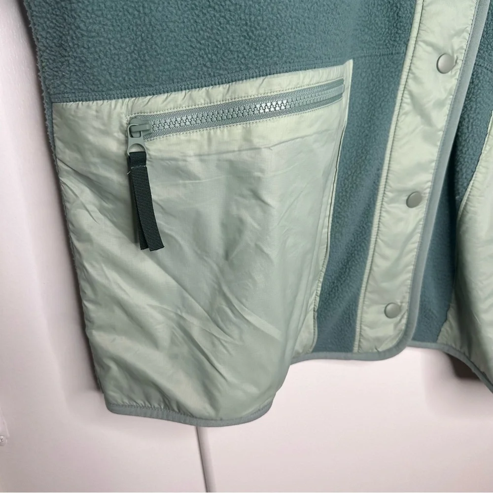 NWT MWL By Madewell Women's Drapey Sherpa Buick Snap Front Jacket Size XL - Picture 5 of 10